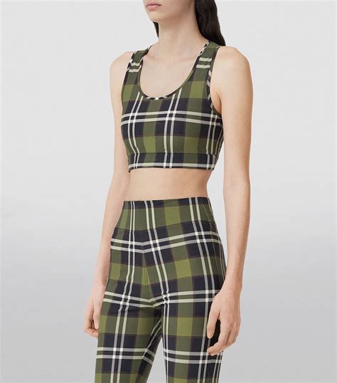 burberry print cropped top